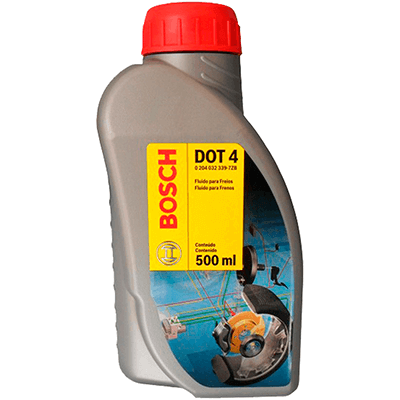 Óleo do Freio - Bosch - DOT4 - Ponto de Ebulição Seco 250° e Úmido 170° - 500mL