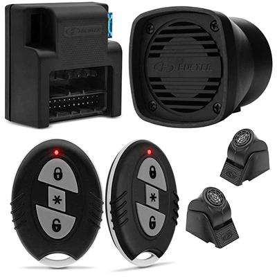 Alarme Automotivo H-Buster HBA-2000 Universal 2 Controles Slim Sirene Dedicada