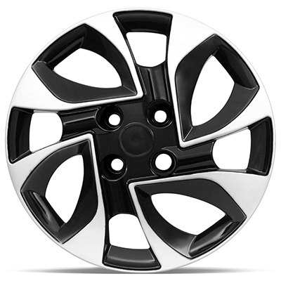 Calota Esportiva Viper Aro 14 Preto com Prata Universal