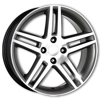 Roda KR R41 Peugeot 308 Aro 17X7 4X108 Grafite Diamante ET25